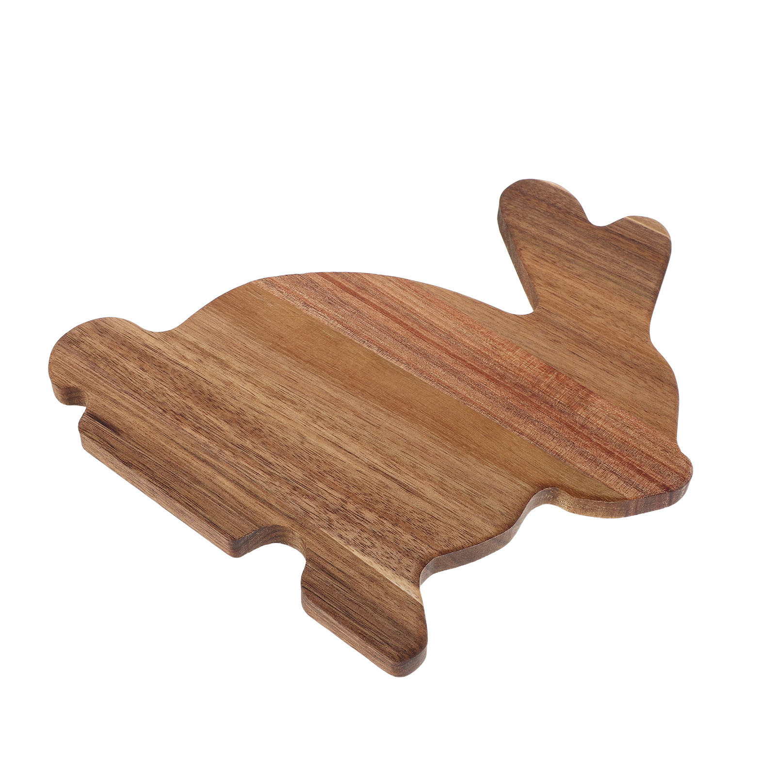Wooden Serving Tray - Tavşan Şeklinde Ahşap Servis Tabağı Doğal