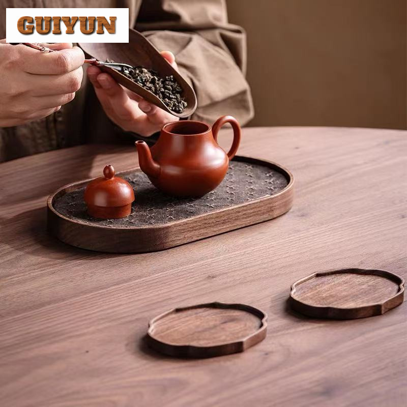 Siyah Ceviz Küçük Çay Tepsisi  - Wooden Serving Tray incelemesi ve fiyatı
