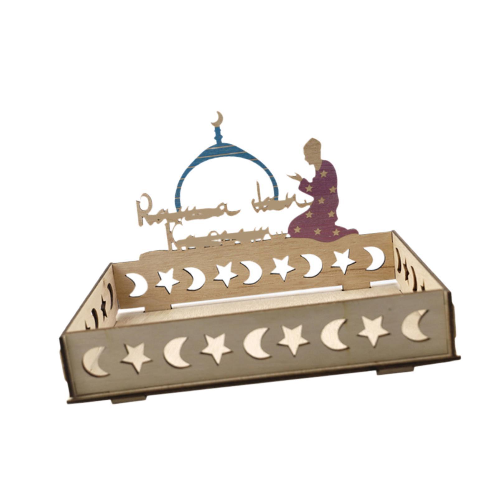 İslami Ay Yıldızlı Ahşap Tepsi - Wooden Serving Tray incelemesi ve fiyatı
