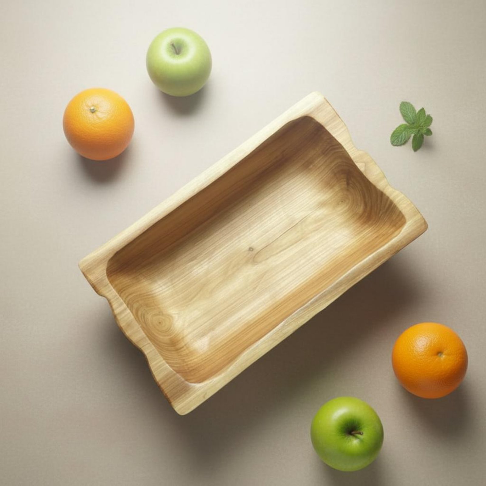 Sert Ahşap Depolama Kabı Büyük - Wooden Serving Tray incelemesi ve fiyatı