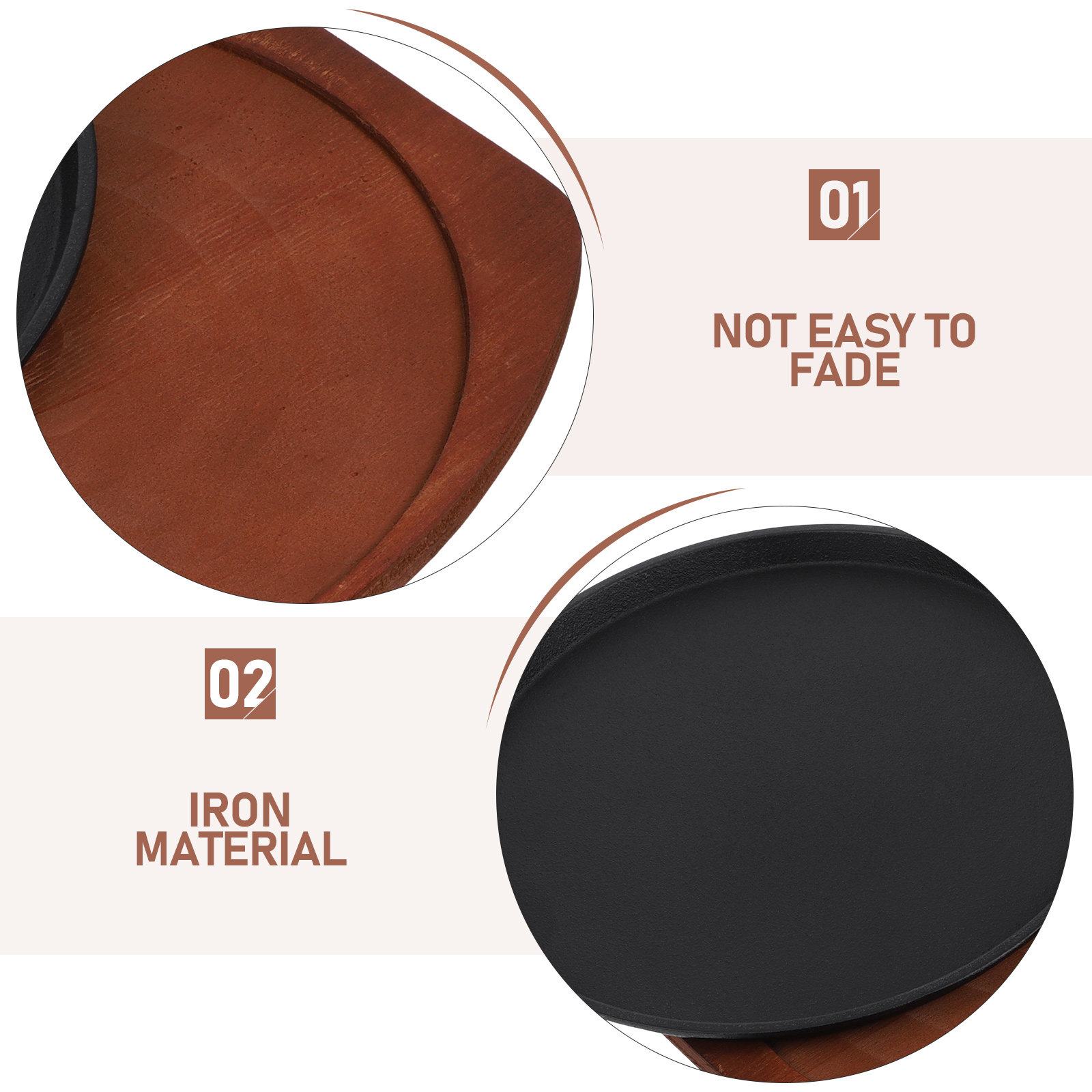 1 Set Demir Biftek Izgara Taba - Wooden Serving Tray incelemesi ve fiyatı