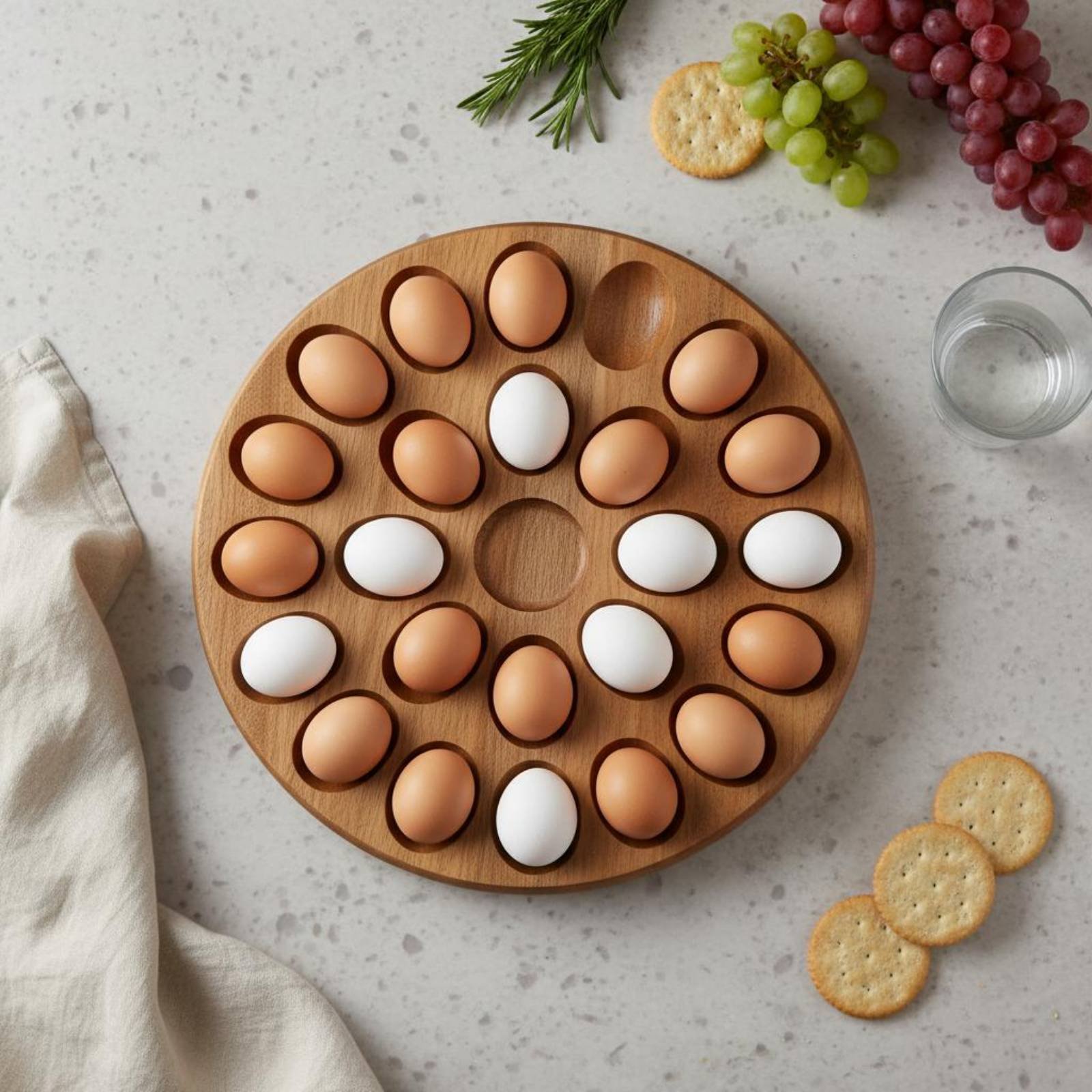 Çift Taraflı Ahşap Oval Tepsi  - Wooden Serving Tray incelemesi ve fiyatı