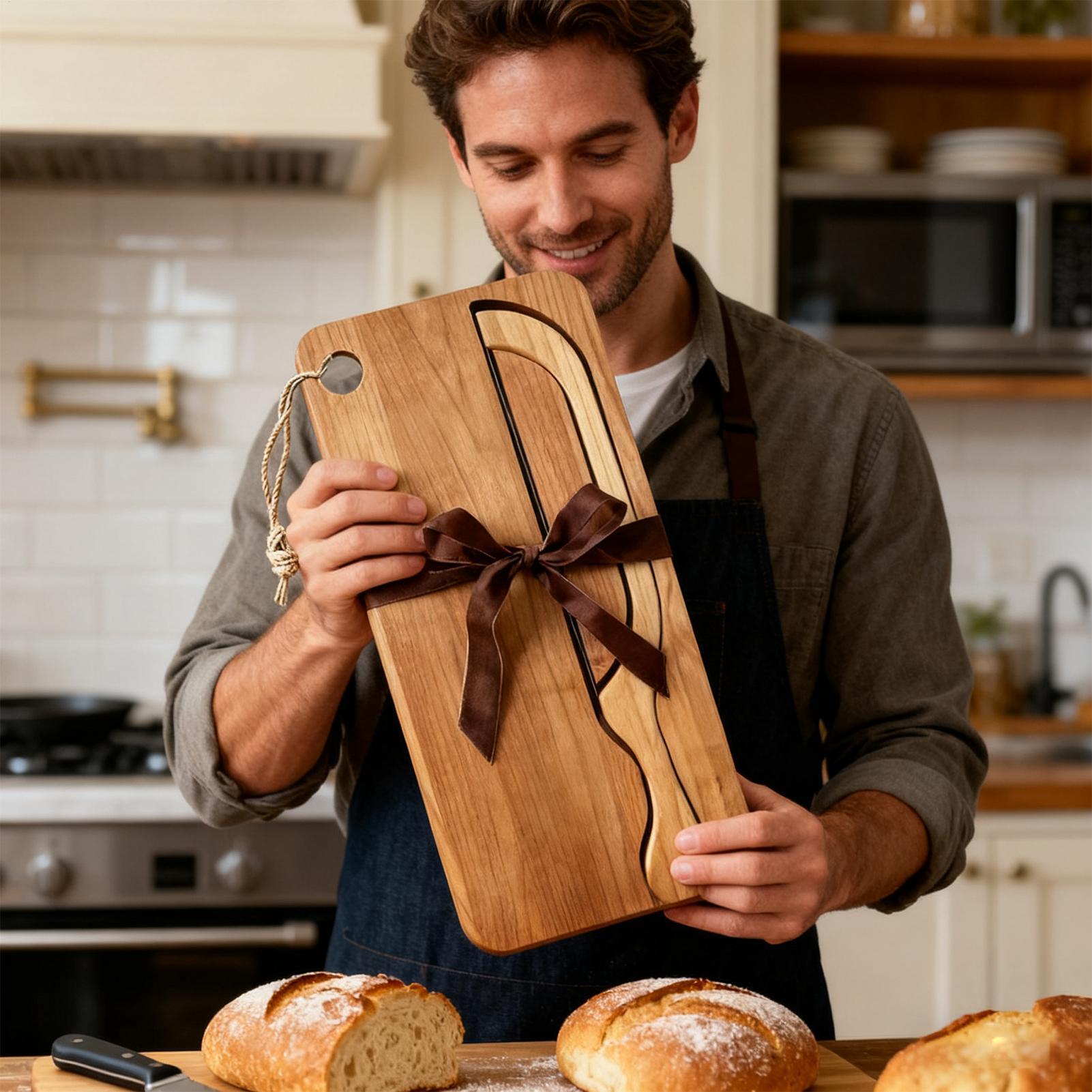 Ekşi Mayalı Ekmek Kesici, Yay  - Wooden Serving Tray incelemesi ve fiyatı
